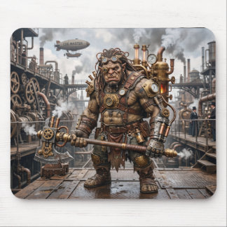 Steampunk-Troll in Steampunk-Fabrik Mousepad