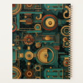 Steampunk Türkis Rot Gold Planer (Rückseite)