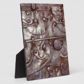 Steampunk-Türmuster, Metall, Nieten, Cool Fotoplatte (Seite)