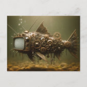 Steampunk TV Catfish Postkarte (Vorderseite)