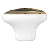 Steampunk U-Boot Porthole Octopus Keramikknauf (Seitenansicht)