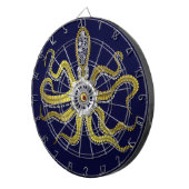 Steampunk übersetzt Krake Kraken Dartscheibe (Vorderseite rechts)