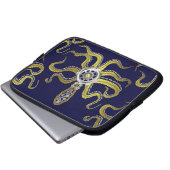 Steampunk übersetzt Krake Kraken Laptopschutzhülle (Vorne Knopf)