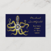 Steampunk übersetzt Krake Kraken Visitenkarte (Vorderseite)