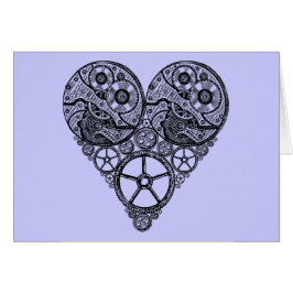 Steampunk Uhr-Arbeiten und Gang-Herz