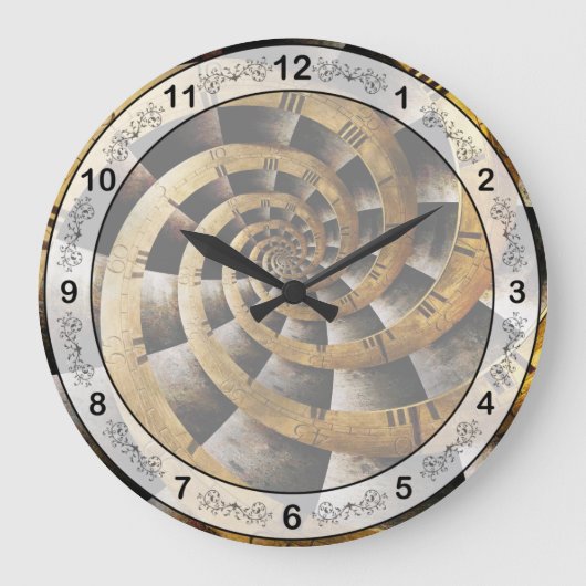 Steampunk - Uhr - Der Zeitfluss (Vorderseite)