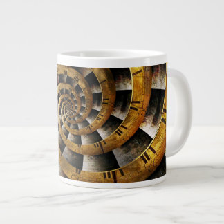 Steampunk - Uhr - Der Zeitfluss Jumbo-Tasse