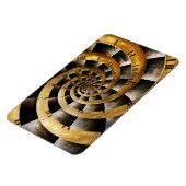 Steampunk - Uhr - Der Zeitfluss Magnet (Linke Seite)