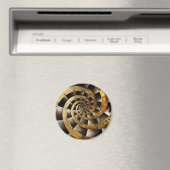 Steampunk - Uhr - Der Zeitfluss Magnet (In Situ (Geschirrspüler))