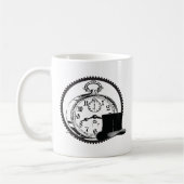 steampunk Uhr, Gang, Hut Kaffeetasse (Links)
