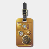 Steampunk-Uhr Gepäckanhänger (Vorderseite vertikal)