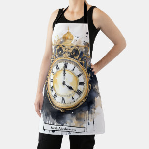 Steampunk-Uhr-Gesicht-Schürze Schürze