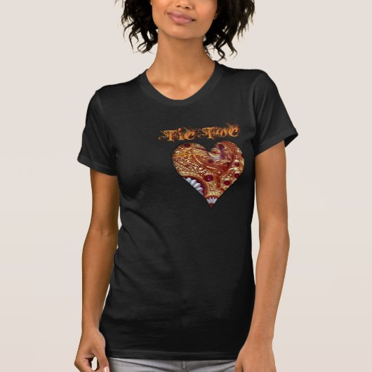 Steampunk Uhr-Herz-Shirt T-Shirt (Vorderseite)