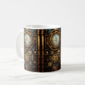 Steampunk-Uhr-Kaffee-Tasse Kaffeetasse (Vorderseite Links)