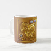 Steampunk-Uhr-Kaffeetasse Kaffeetasse (Vorderseite Links)