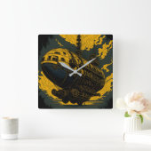 Steampunk-Uhr Quadratische Wanduhr (Zuhause)