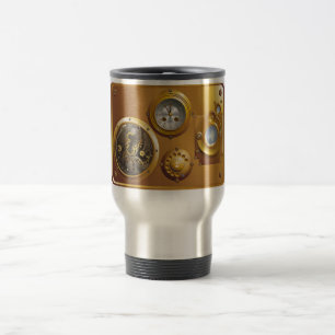 Steampunk-Uhr Reisebecher