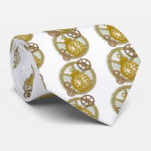 Steampunk Uhr und Gänge Krawatte (Gerollt)