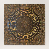 Steampunk-Uhr und Zeit Puzzle (Horizontal)