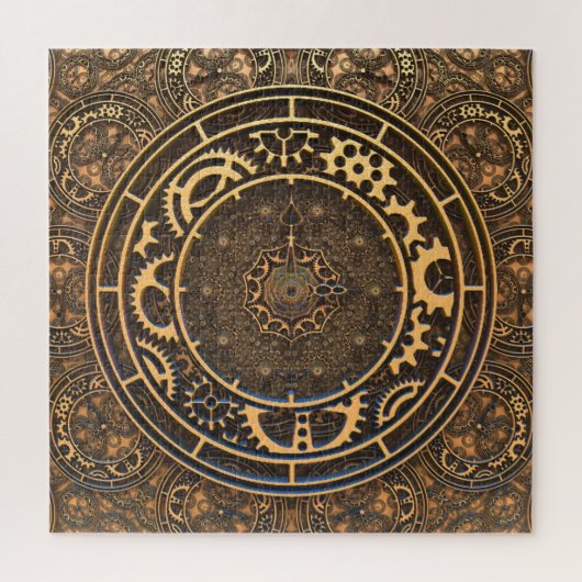 Steampunk-Uhr und Zeit Puzzle (Vertikal)