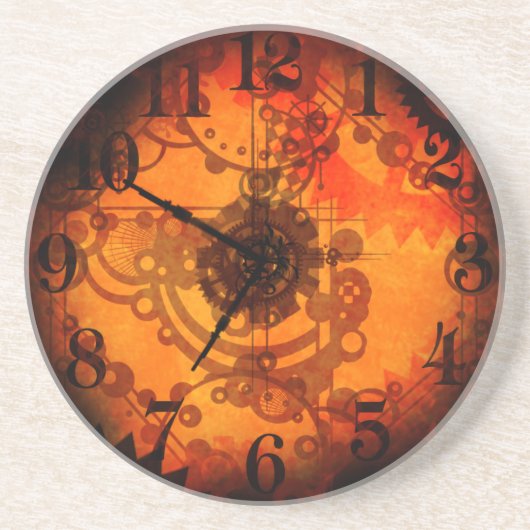 Steampunk Uhr-Untersetzer Untersetzer (Vorne)