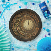 Steampunk Uhr-WegwerfpapierTeller Pappteller (Party)
