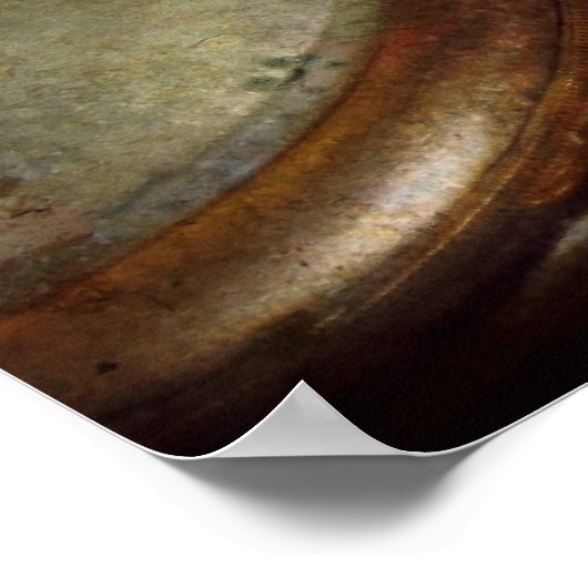 Steampunk - Uhr - Zeit getragen Poster (Ecke)