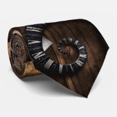 Steampunk - Uhr - Zeitmaschine Krawatte (Gerollt)