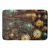 Steampunk Uhren Bath Mat Badematte (Vorderseite)