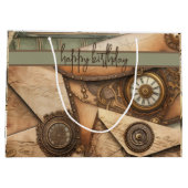 Steampunk | Uhren | Geflügel | Bücher | VIKTORIANI Große Geschenktüte (Rückseite)