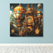 Steampunk Uhren Leinwand Art (Insitu (Holzboden))