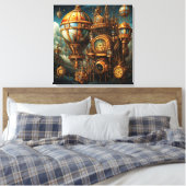 Steampunk Uhren Leinwand Art (Insitu (Schlafzimmer))
