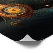 Steampunk Uhren Poster (Ecke)