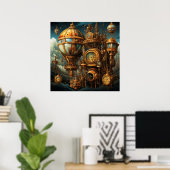 Steampunk Uhren Poster (Heimbüro)