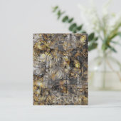 Steampunk-Uhrengeere Postkarte (Stehend Vorderseite)