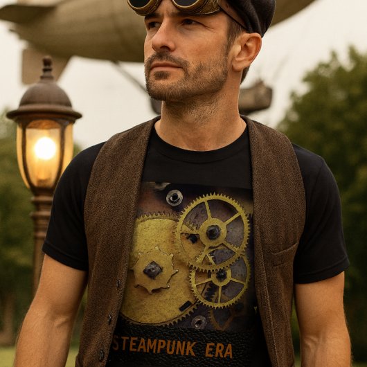 Steampunk-Uhrengeere T - Shirt, Männer T-Shirt