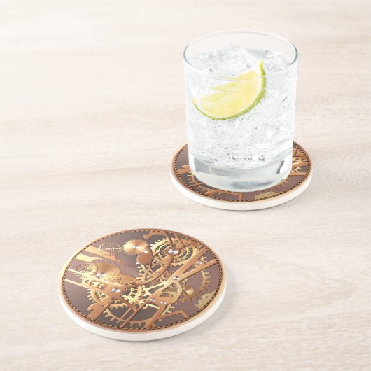 steampunk Uhrgänge Untersetzer (Seite)