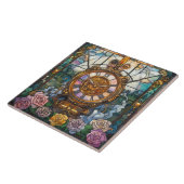 Steampunk-Uhrturm-Keramikfliese Fliese (Seite)