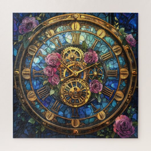 Steampunk-Uhrturm-Rätsel Puzzle (Vertikal)