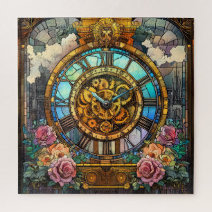 Steampunk-Uhrturm-Rätsel Puzzle