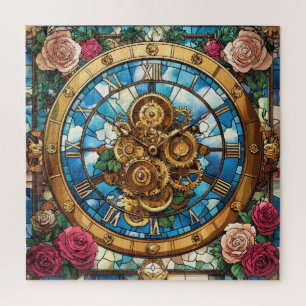 Steampunk-Uhrturm-Rätsel Puzzle
