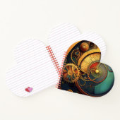 Steampunk-Uhrwerk-Abstraktes Design Notizblock (Innenseite)