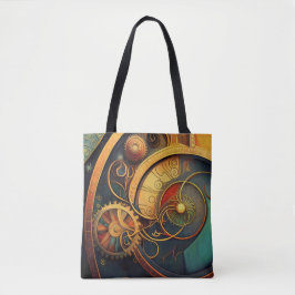 Steampunk-Uhrwerk-Abstraktes Design Tasche