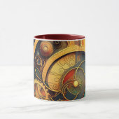 Steampunk-Uhrwerk-Abstraktes Design Tasse (Zentrum)