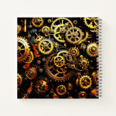 Steampunk-Uhrwerk Gears 1004 Notizblock (Rückseite)