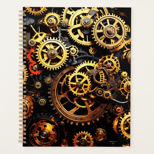 Steampunk-Uhrwerk Gears 1004 Planer (Vorderseite)
