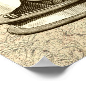 Steampunk-Uhrwerk Poster (Ecke)