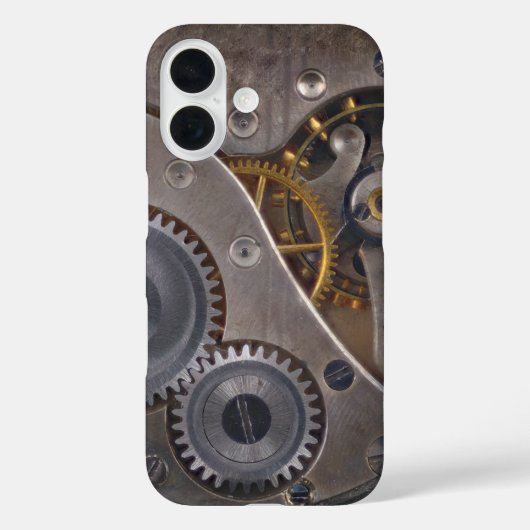 Steampunk Uhrwerk Rusty Gears Case-Mate iPhone Hülle (Rückseite)