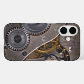 Steampunk Uhrwerk Rusty Gears Case-Mate iPhone Hülle (Rückseite (Horizontal))