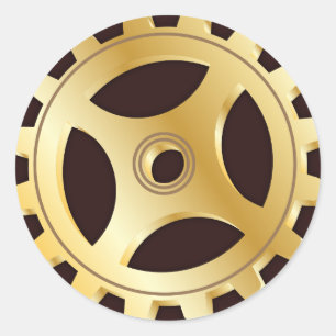 Steampunk Umschlag Aufkleber